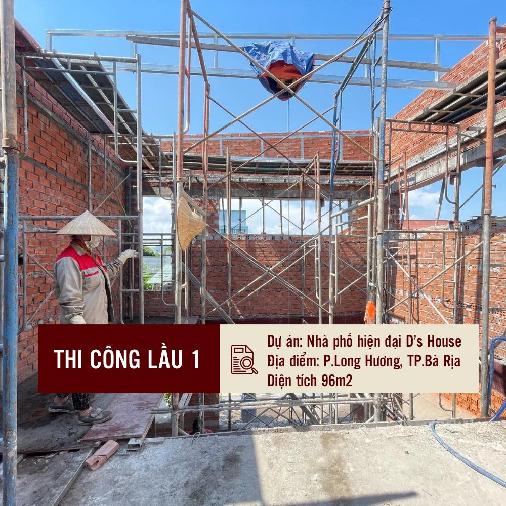 Thi công phần thân nhà lầu 1