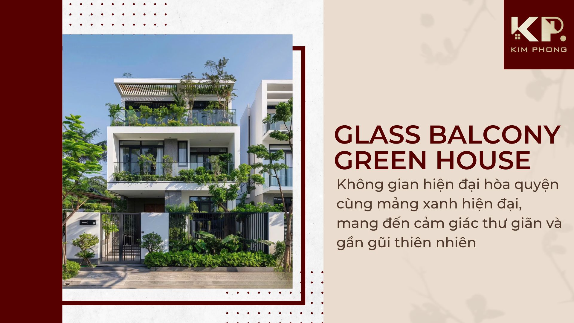 Glass Balcony Green Housel
