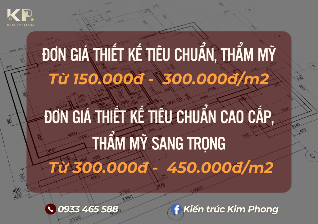 Đơn giá thiết kế nhà