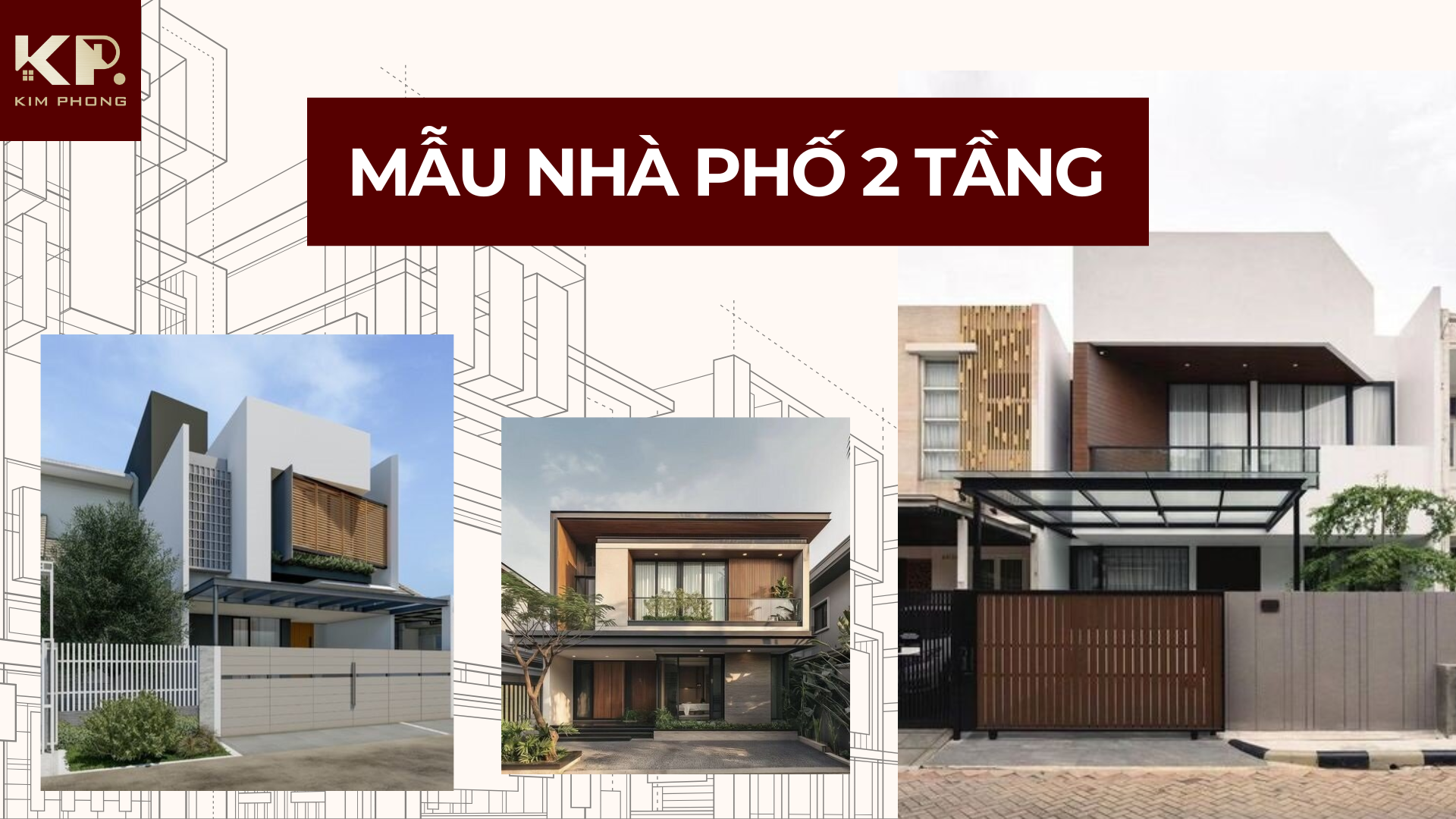 Mẫu Nhà Phố 2 Tầng